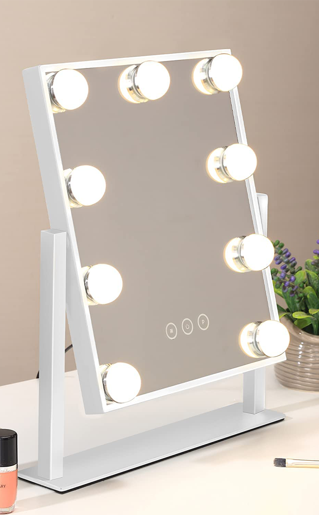 Portable makeup vanity top mirror